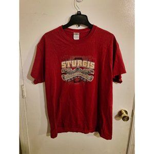 Sturgis South Dakota 75th Black Hills Rally 2015 L Red T-Shirt